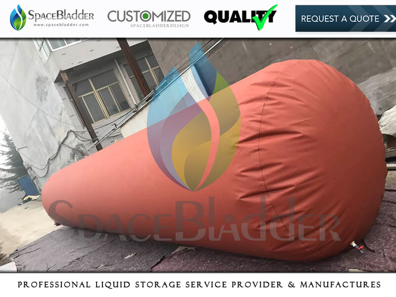 SpaceBladder 1m3-100m3 Moveable PVC Red Mud Biogas Storage Bag For Gas Storage and Transportation