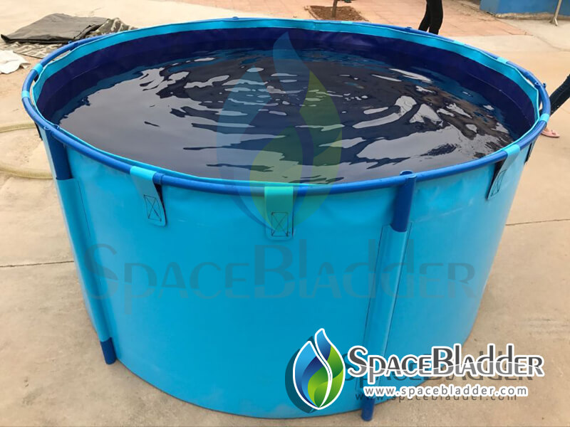 Custom-made PVC Tarpaulin Fish Farming Tank Collapsible Aquaculture Tanks