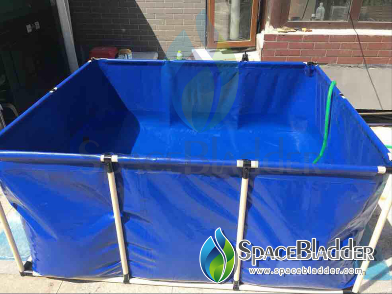 Custom-made PVC Tarpaulin Fish Farming Tank Collapsible Aquaculture Tanks