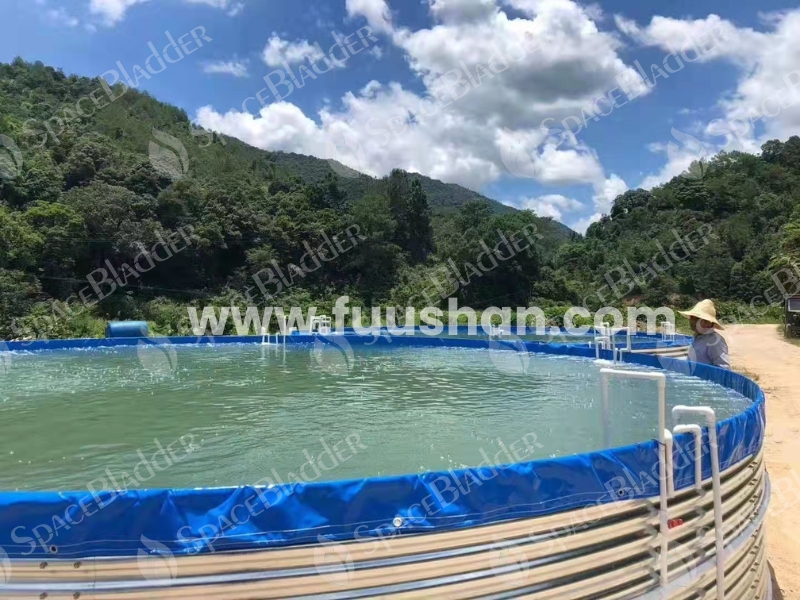 10,000L to 200,000L Collapsible Commercial Circular Aquaculture Tanks