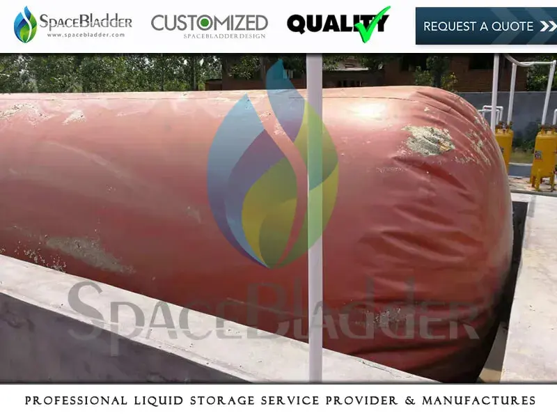 SpaceBladder 1m3-100m3 Moveable PVC Red Mud Biogas Storage Bag For Gas Storage and Transportation - Biogas Storage Bag product photo 2
