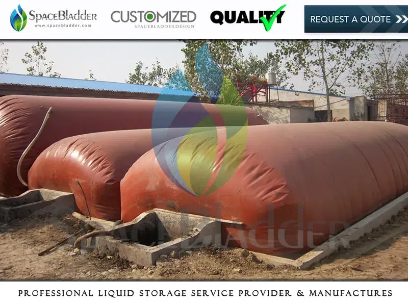 SpaceBladder 1m3-100m3 Moveable PVC Red Mud Biogas Storage Bag For Gas Storage and Transportation - Biogas Storage Bag product photo 4