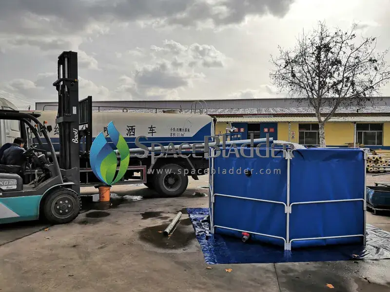Круглый резервуар для рыбы со стальной трубой 3m*1.5m