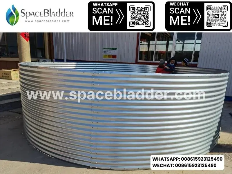 Spacebladder Galvanized Steel Sheet Aquaculture Tanks - Fish Farming Tank product photo 1