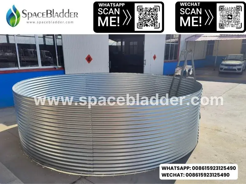 Spacebladder Galvanized Steel Sheet Aquaculture Tanks - Fish Farming Tank product photo 4