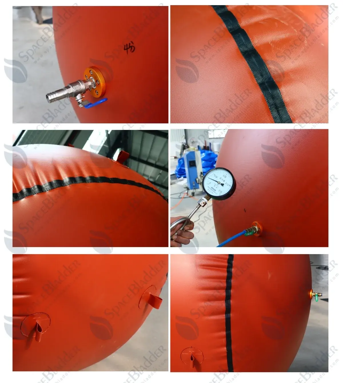 2500l pvc biogas storage bag welding detail